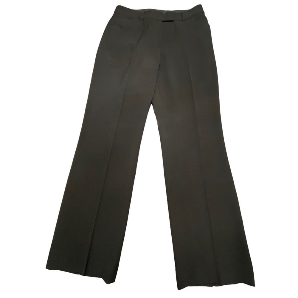 Anne Klein Women Black Dress Pants  Size 6 Professional Business Wide Leg Career
